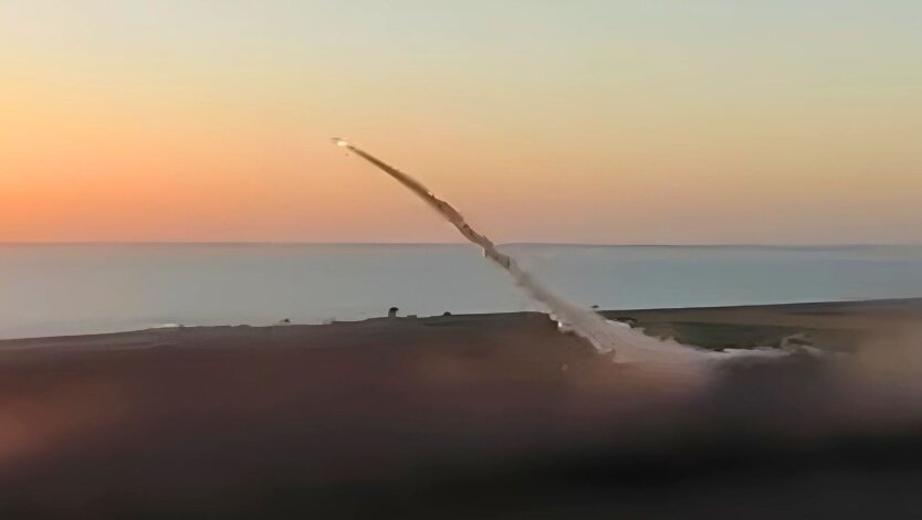 Запуск ракеты "Фламинго"