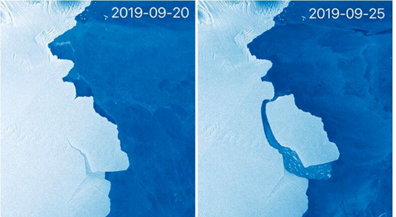 От Антарктиды откололся крупнейший за последние 50 лет айсберг