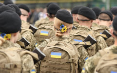 Женщина-солдат в украинской армии. ВСУ