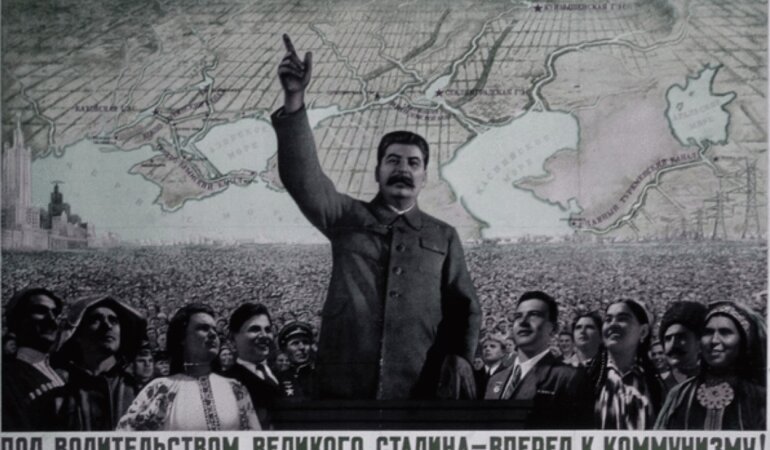 Йосип Сталін на радянському плакаті