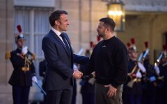 Эммануэль Макрон и Владимир Зеленский