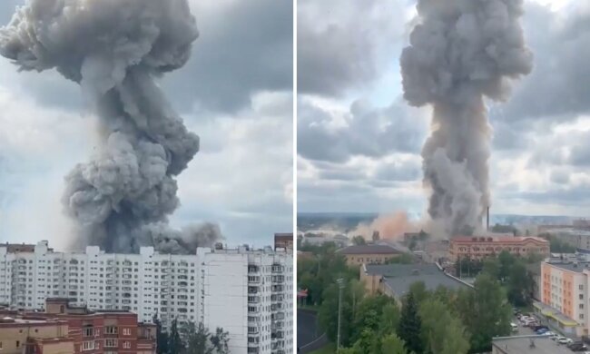 "Дымовой гриб" и 25 пострадавших: под Москвой прозвучал мощный взрыв