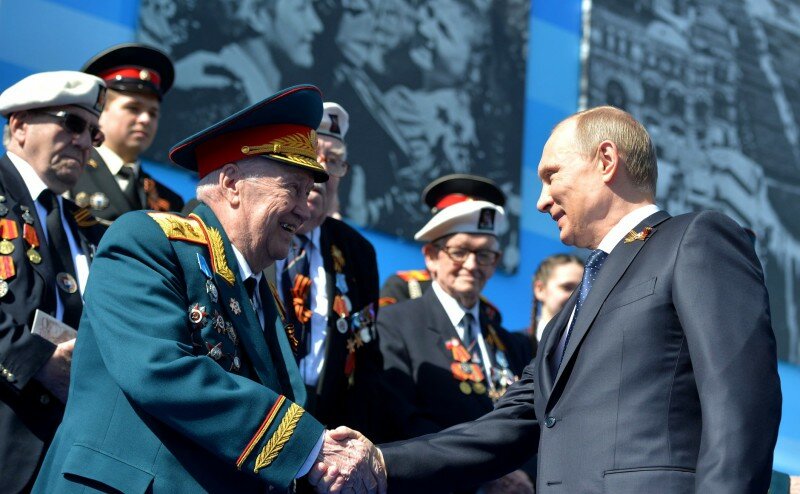 Владимир Путин на параде Победы в Москве 2015