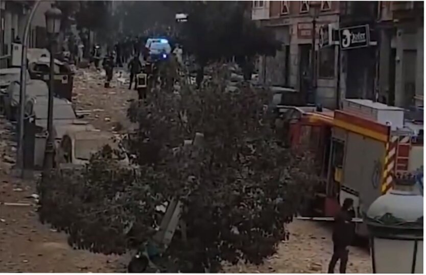 Взрыв в Мадриде, Пожар в Мадриде, Взрыв на улице Толедо в Мадриде
