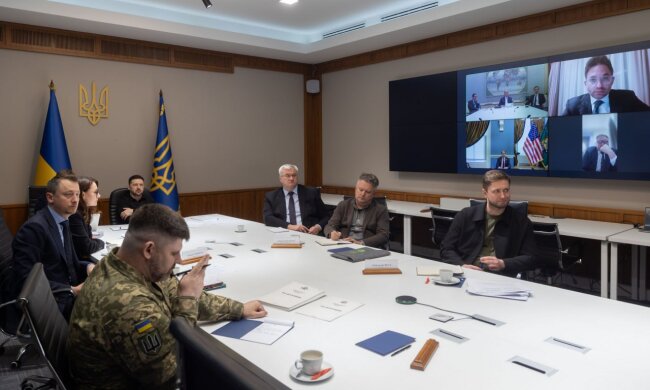 Владимир Зеленский и американская группа по восстановлению Украины