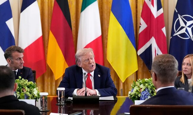 Трамп із європейськими лідерами