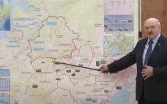 Лукашенко и карта, готовилось нападение