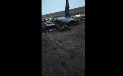 Сбитый самолет оккупантов