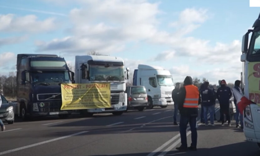 Протести польських перевізників на кордоні з Україною