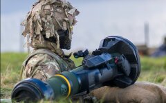 Ракета NLAW, которые Британия передала Украине
