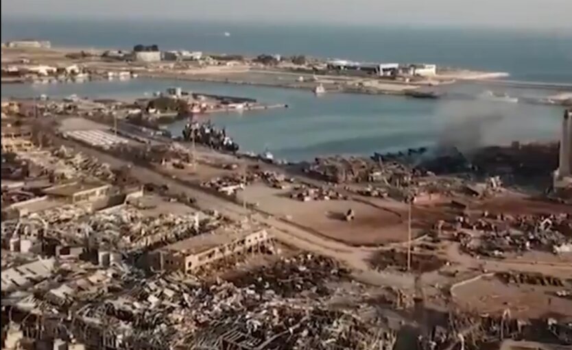 CNN показала масштабы разрушений в Бейруте после взрыва: видео с дрона