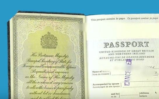 паспорта, ЕС, Великобритания