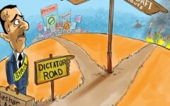 al-assad-gaddafi-road-cartoon