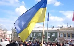 Протесты в Бердянске, похищение активиста, вторжение России в Украину