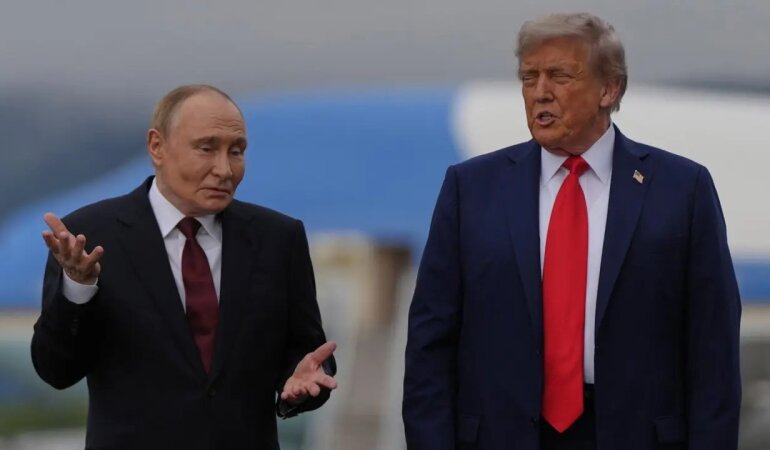 Путин и Дональд Трамп на Аляске