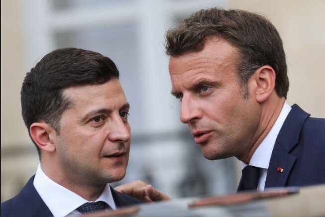 макрон зеленский