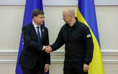 Валдіс Домбровскіс та Денис Шмигаль
