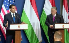 Марко Рубио и Виктор Орбан