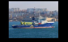 Загорелся российский корабль "Всеволод Бобров"