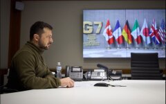 Владимир Зеленский и лидеры G7 по видеосвязи
