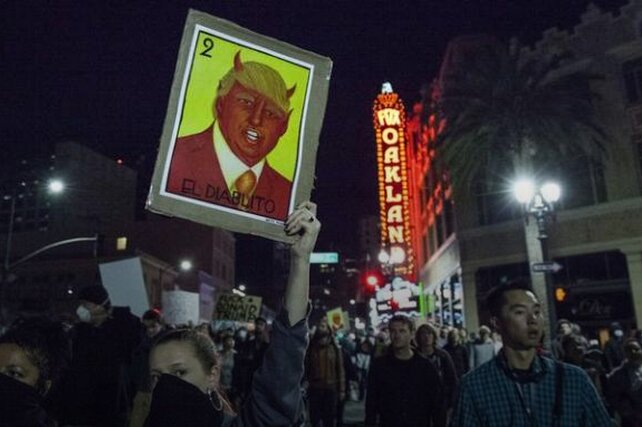 демонстрации против Трампа