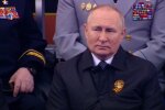 Путин на параде в Москве 9 мая, позор, перехват разговора, война россии против Украины