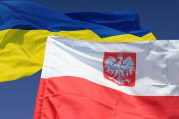 Украина и Польша флаги