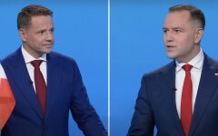 Рафал Тшасковский и Кароль Навроцкий на дебатах / Фото: Getty Images