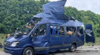 Удар по автобусу в Білопіллі