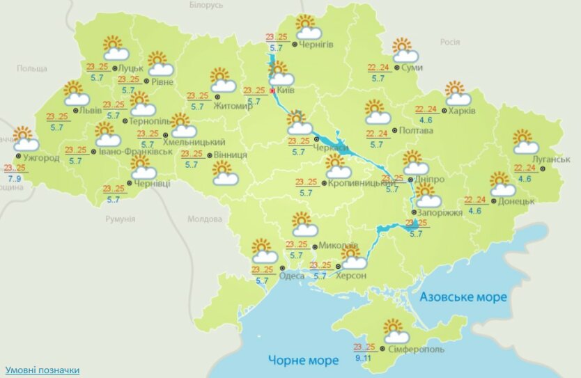 Погода в Украине, прогноз погоды украина, погода в киеве