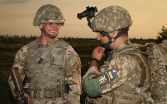 Британский военный инструктор в Украине, учения
