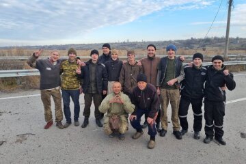 Освобожденные украинские военные, фото