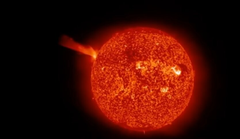 магнитный взрыв на Солнце