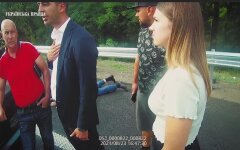 Место ДТП с участием нардепа Александра Трухина