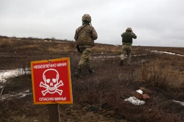 Минное поле в Украине, фото