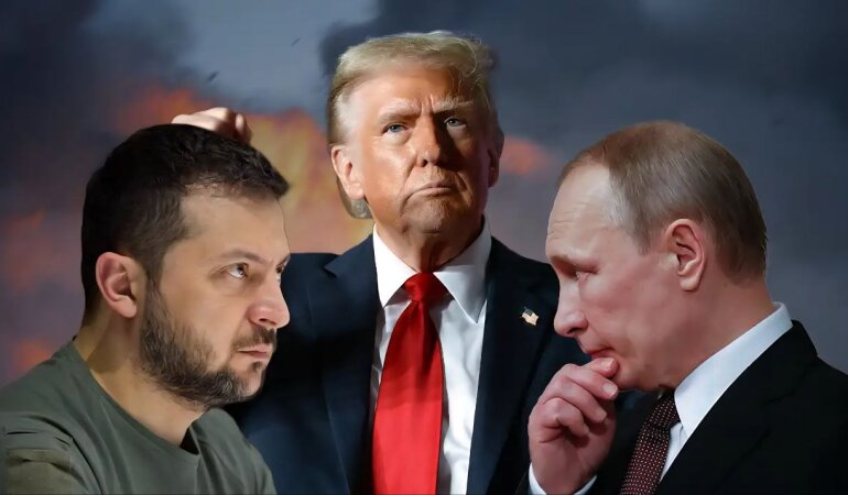 Володимир Зеленський, Дональд Трамп та Путін