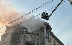 Удар по Киеву / Фото: https://t.me/dsns_telegram/36538