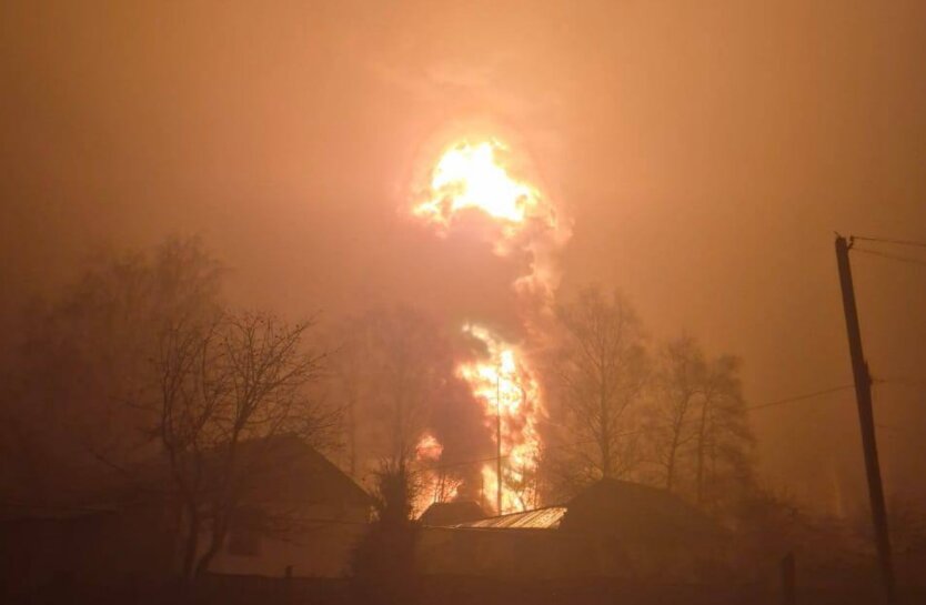 Пожежа на нафтобазі в Росії