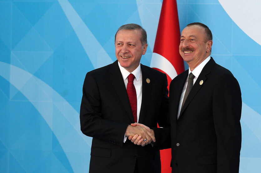 Реджеп Тайип Эрдоган,Ильхам Алиев,Война Армении с Азербайджаном
