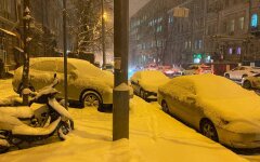 Снегопад, снег, Киев