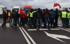 Блокирование пункта пропуска на границе Польши и Украины