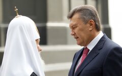 Виктор Янукович и патриарх Кирилл