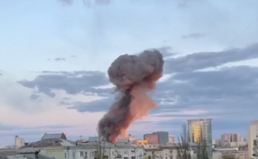 Ракетный удар по Киеву, архивное фото