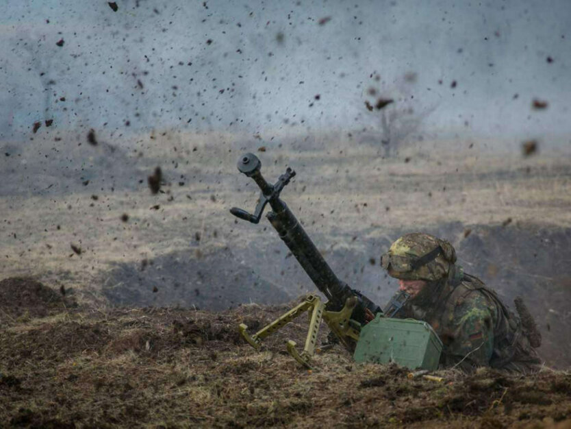 обстрел на Донбассе