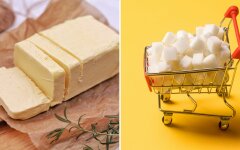 Сливочное масло и сахар, цены на продуты в украине