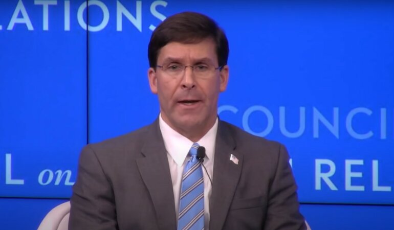 Министр обороны США Марк Эспер,санкции США против России,сдерживание агрессии России