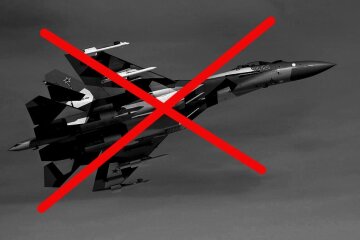 Сбит истребитель Су-35, фото