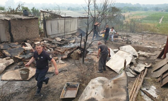 Пожар на Луганщине, лесной пожар в луганской области
