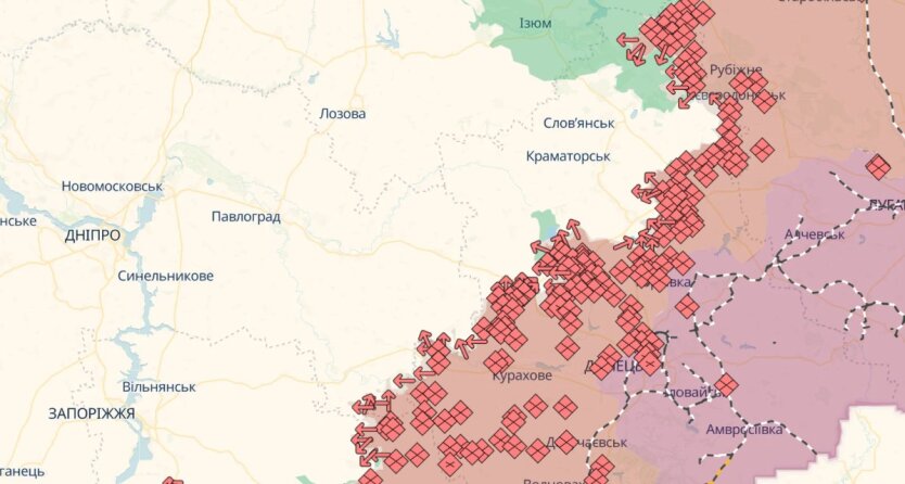 Лінія фронту на 20 листопада 2025 року