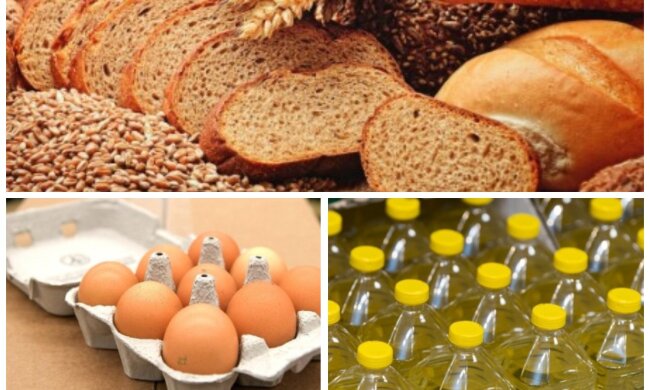 Цены на продукты в Украине, рост цен на хлеб, подорожание хлеба, яйца, подсолнечное масло
